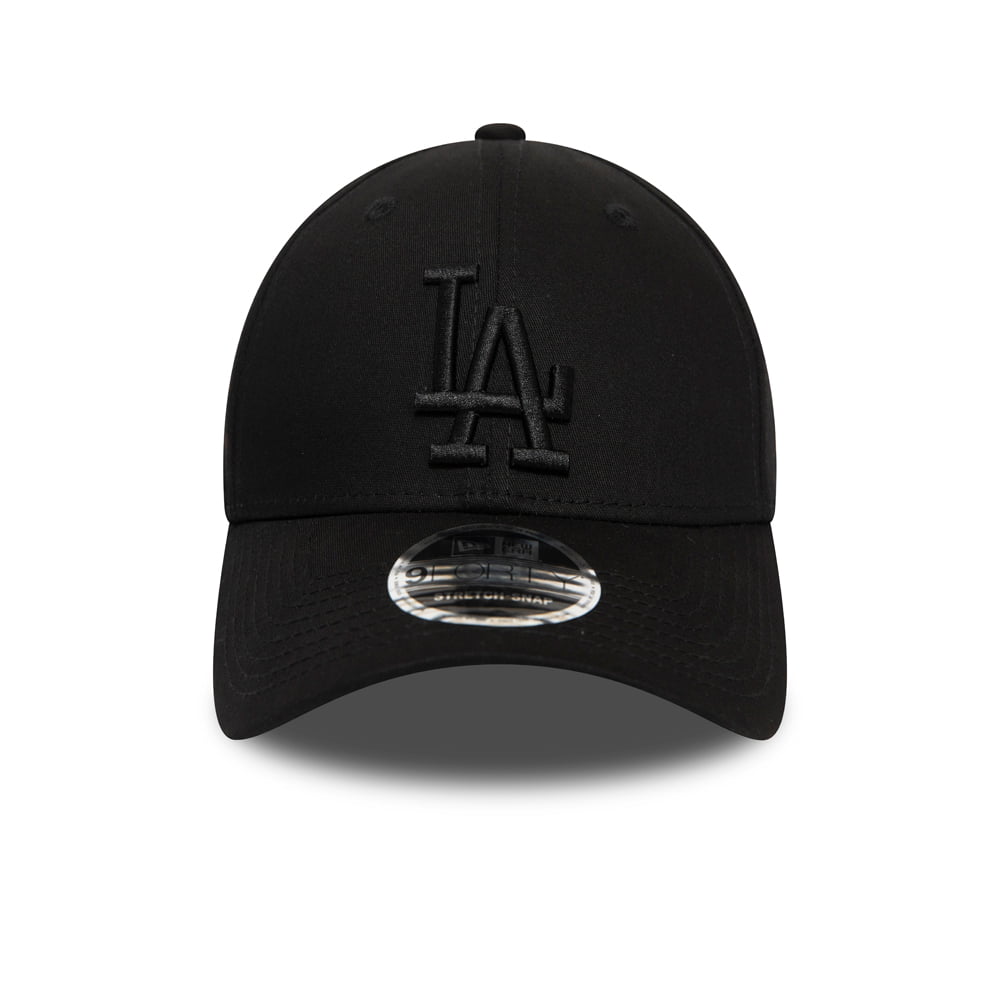 Casquette 9FORTY MLB Stretch Snap L.A. Dodgers noir sur noir NEW ERA