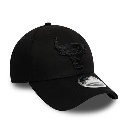 Casquette 9FORTY NBA Stretch Snap Chicago Bulls noir sur noir NEW ERA