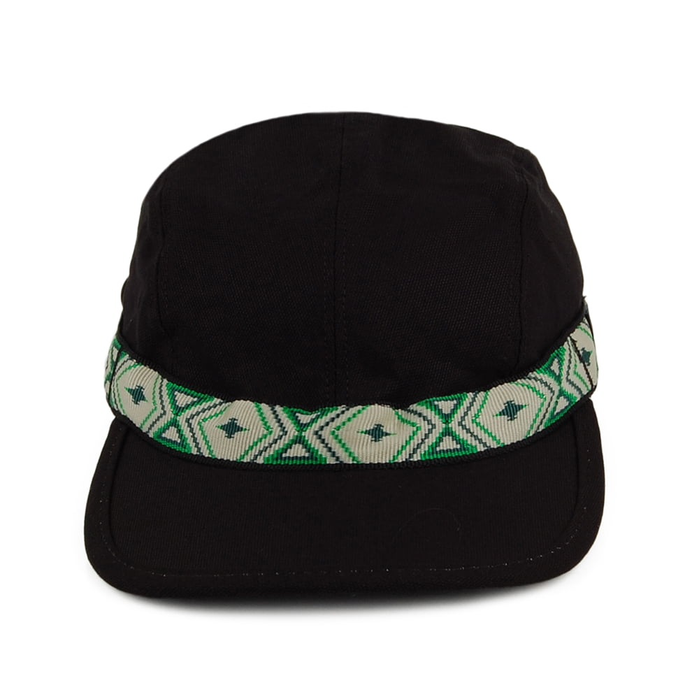 Casquette Strapback en Toile de Coton noir KAVU
