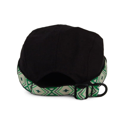 Casquette Strapback en Toile de Coton noir KAVU