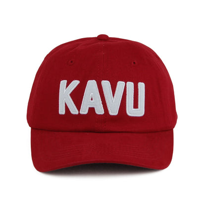 Casquette en Coton Sergé Ballard Classic rouge brique KAVU