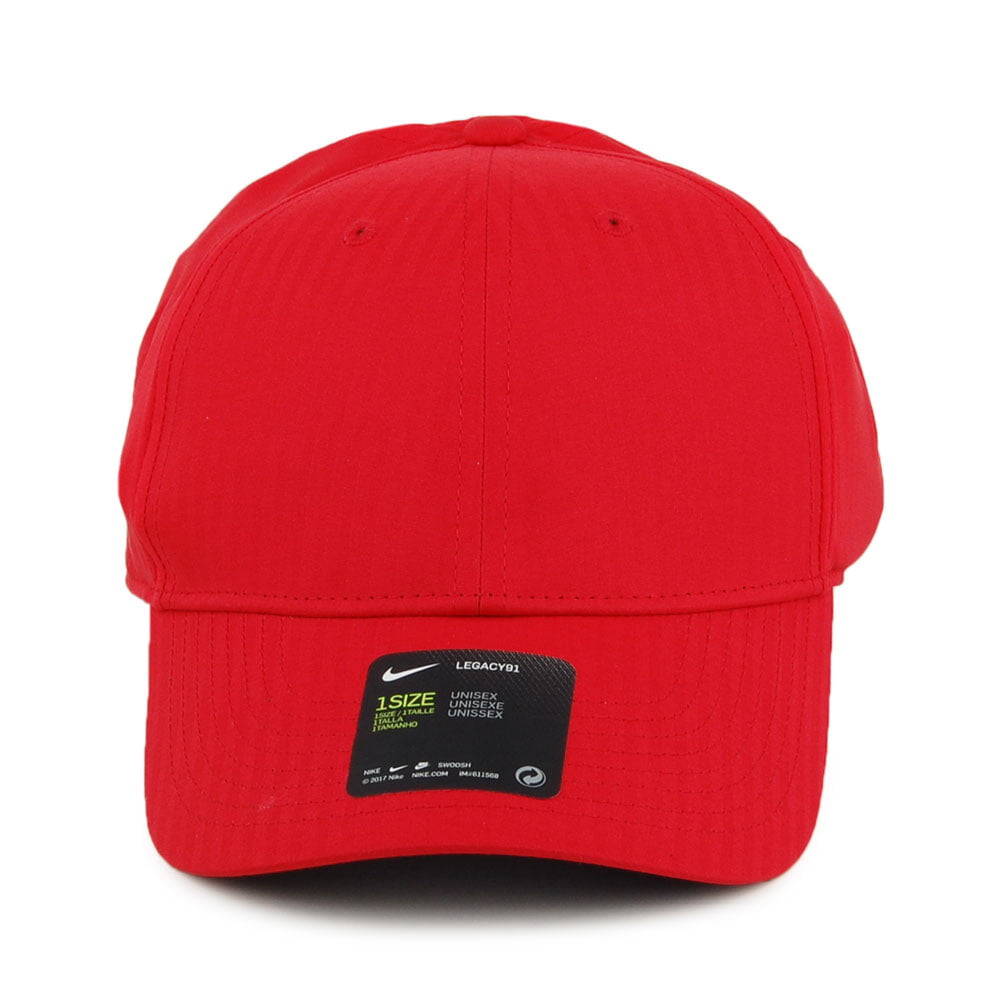 Casquette Vierge Legacy 91 Tech Tonal Stripe rouge NIKE GOLF