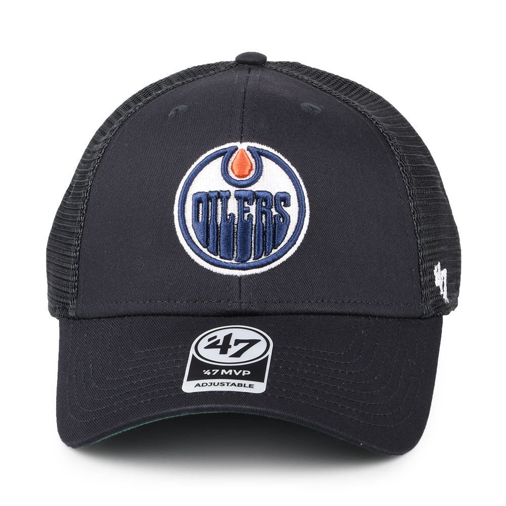 Casquette Trucker NHL Branson MVP Edmonton Oilers bleu marine 47 BRAND