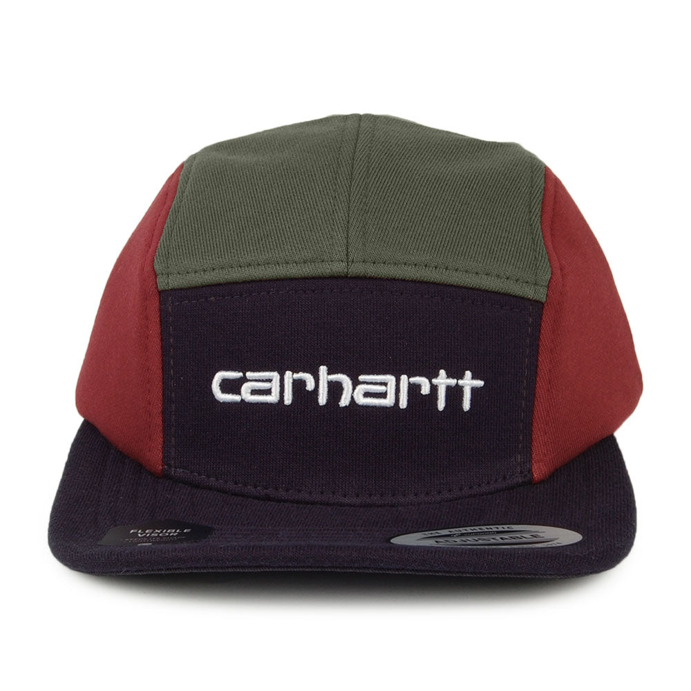 Casquette 5 Panel Tricol bleu marine-olive-bordeaux CARHARTT WIP