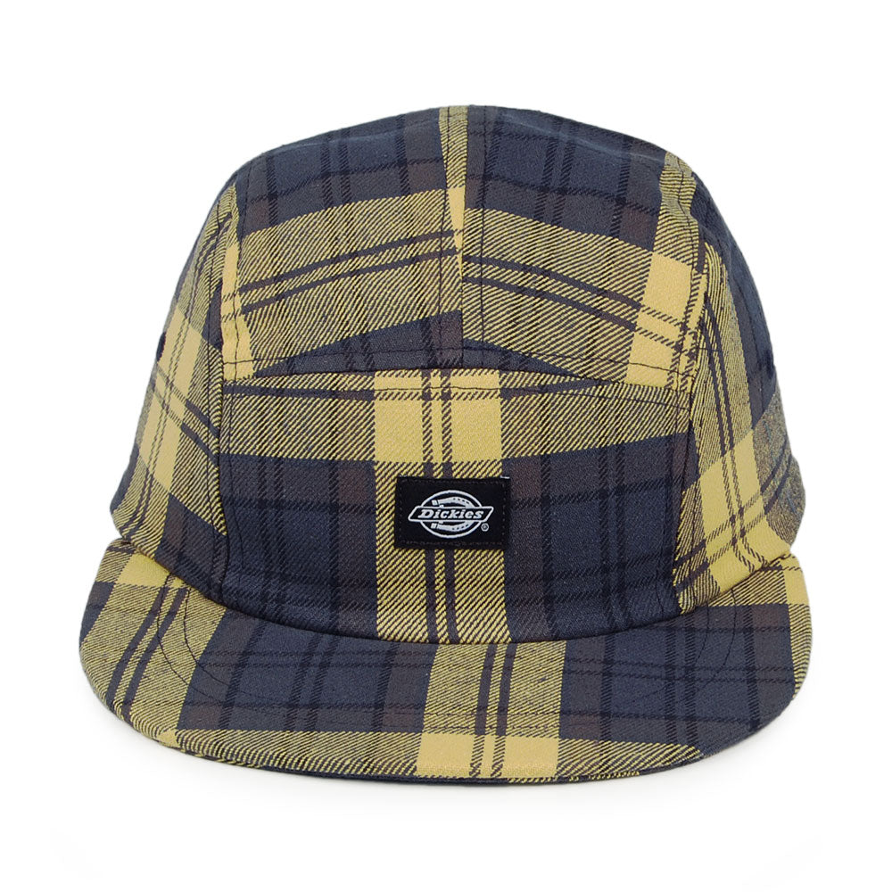 Casquette 5 Panel à Carreaux Hornbeck bleu-jaune DICKIES