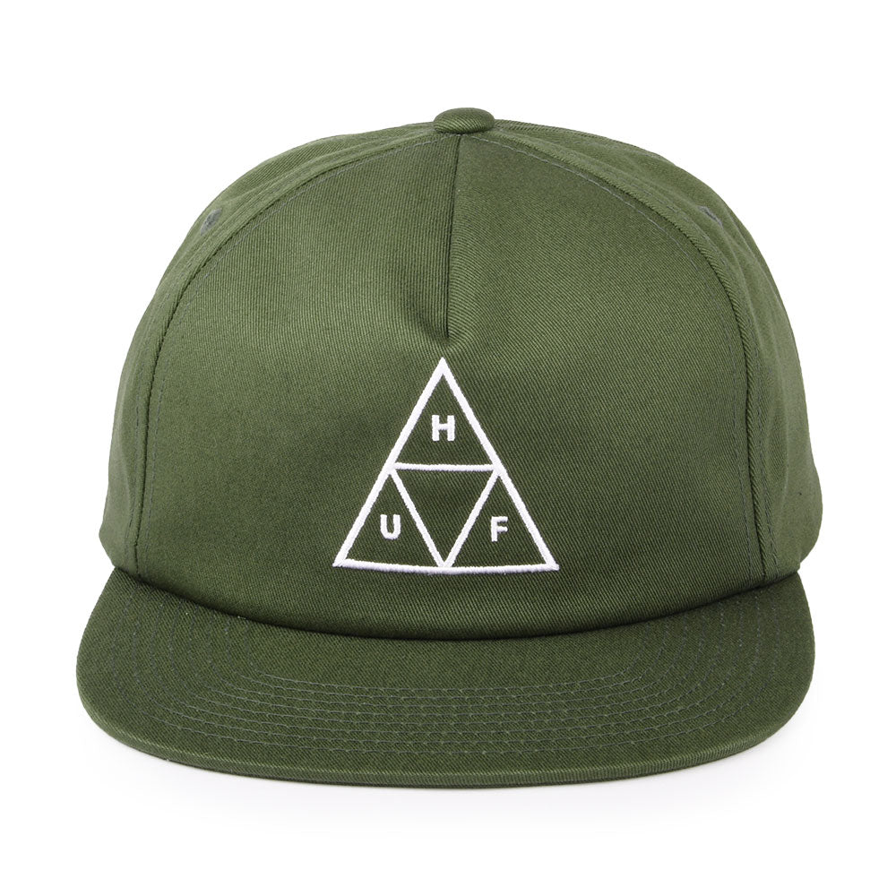 Casquette Snapback Non Structurée Triple Triangle olive HUF