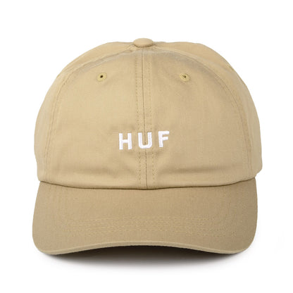 Casquette à Visière Incurvée en Coton Original Logo beige sable HUF