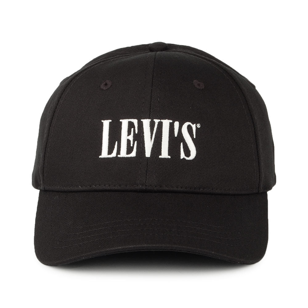 Casquette en Coton Serif Logo noir-blanc LEVI'S