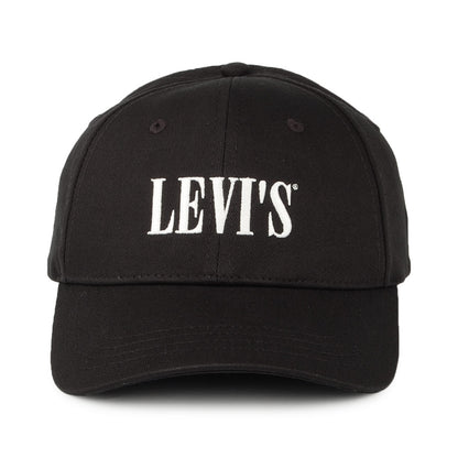 Casquette en Coton Serif Logo noir-blanc LEVI'S