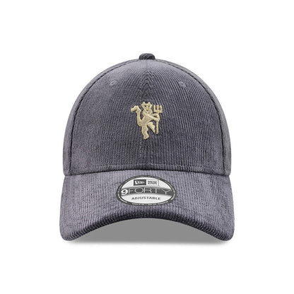 Casquette en Velours Côtelé 9FORTY Manchester United ardoise NEW ERA