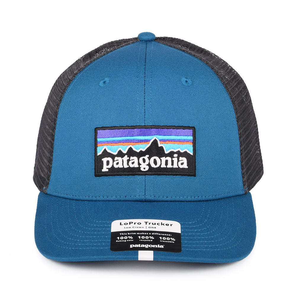 Casquette Trucker en Coton Bio LoPro P-6 Logo bleu sarcelle PATAGONIA