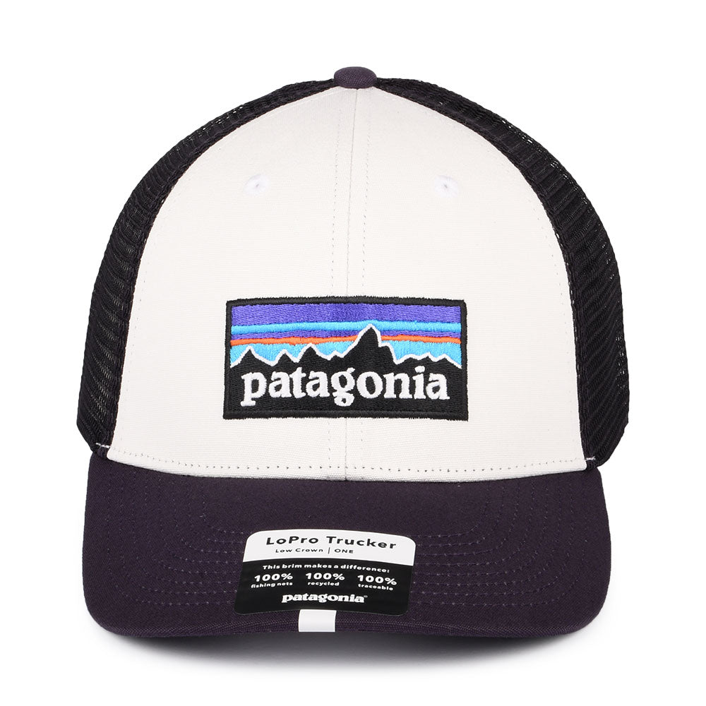 Casquette Trucker en Coton Bio LoPro P-6 Logo blanc-violet PATAGONIA