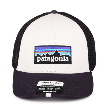 Casquette Trucker en Coton Bio LoPro P-6 Logo blanc-violet PATAGONIA