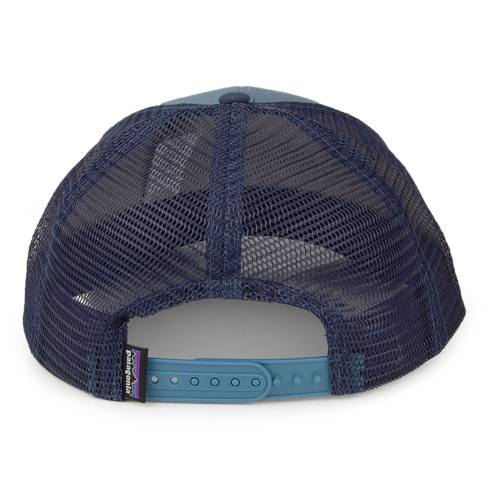 Casquette Trucker en Coton Bio P-6 Logo ardoise-bleu PATAGONIA