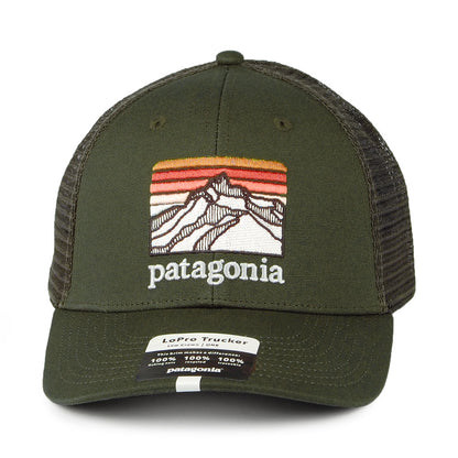Casquette Trucker en Toile de Coton Bio LoPro Line Logo Ridge forêt PATAGONIA