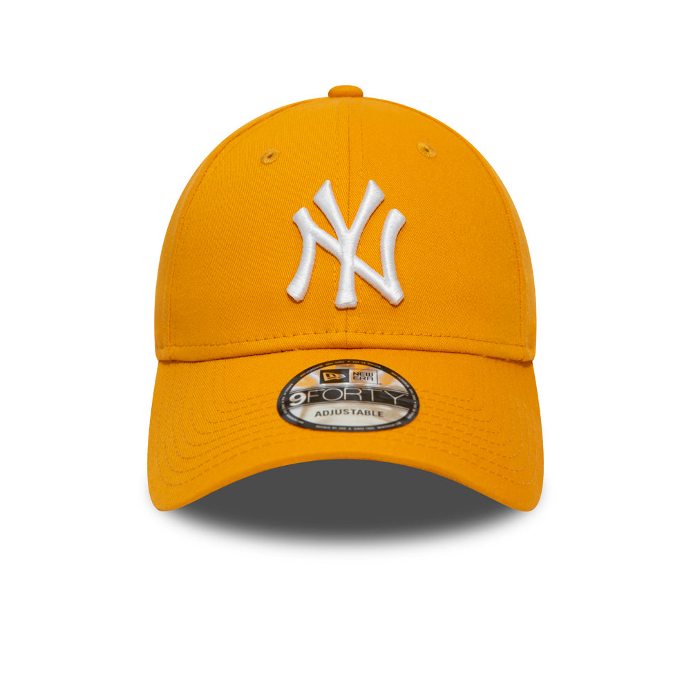 Casquette 9FORTY MLB League Essential New York Yankees jaune-blanc NEW ERA