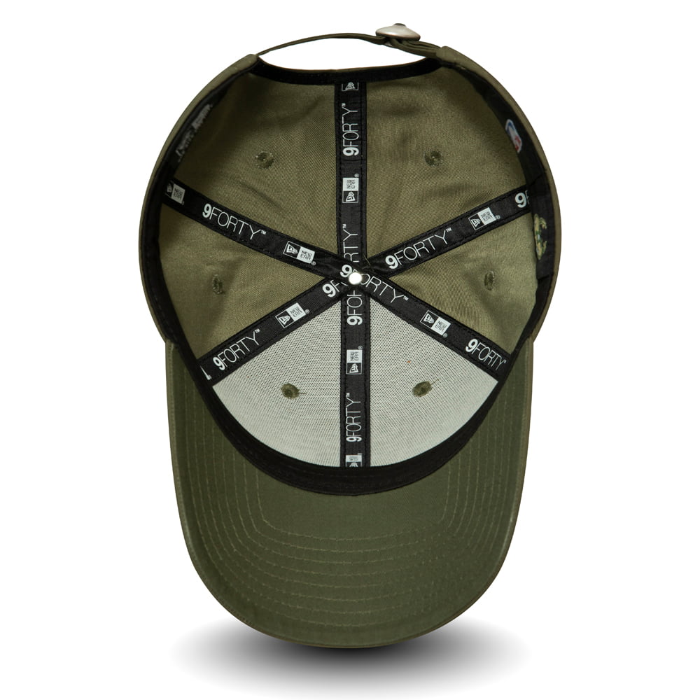 Casquette 9FORTY NBA Tonal Nylon Milwaukee Bucks olive NEW ERA
