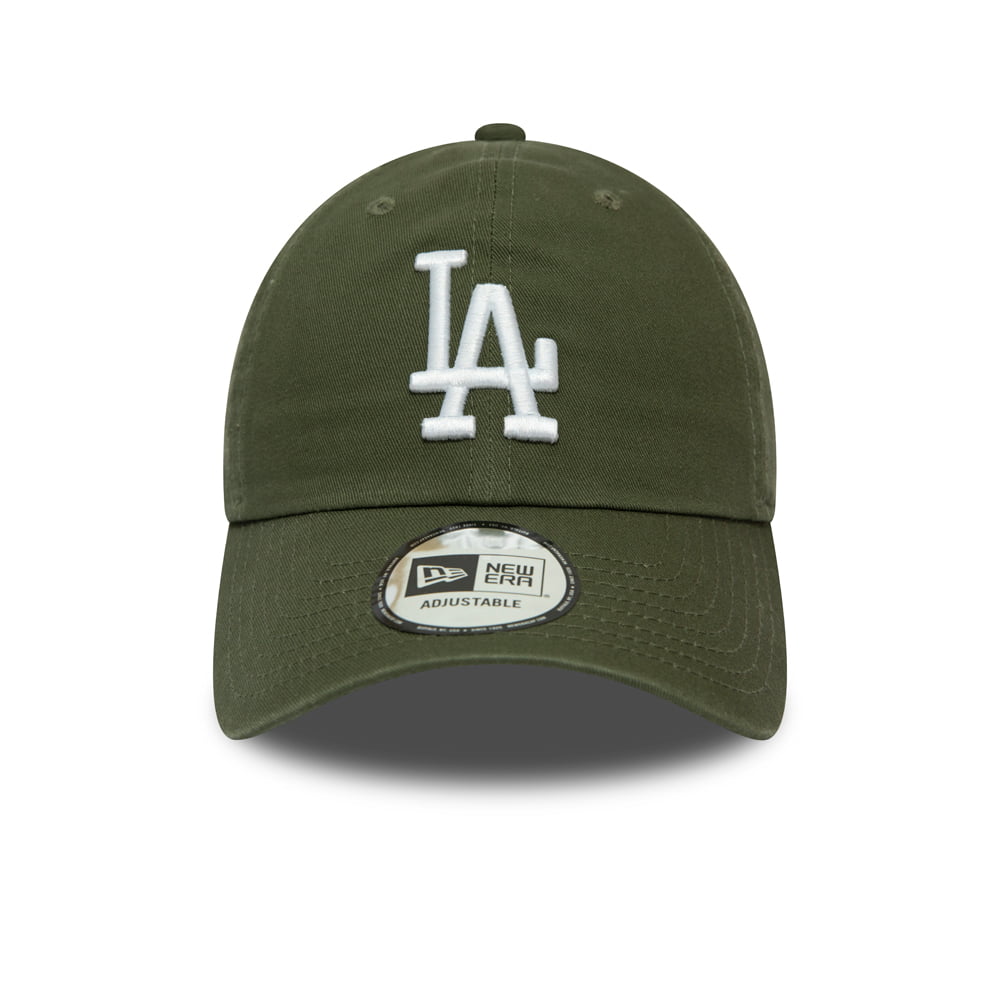 Casquette 9TWENTY MLB Washed Casual Classic L.A. Dodgers olive-blanc NEW ERA