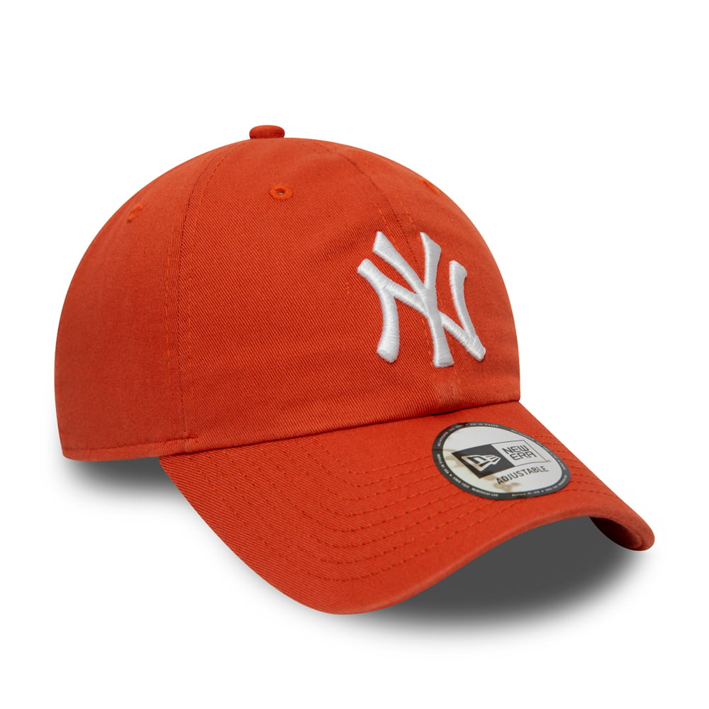 Casquette 9TWENTY MLB Washed Casual Classic New York Yankees orange NEW ERA