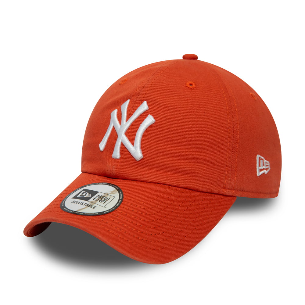 Casquette 9TWENTY MLB Washed Casual Classic New York Yankees orange NEW ERA
