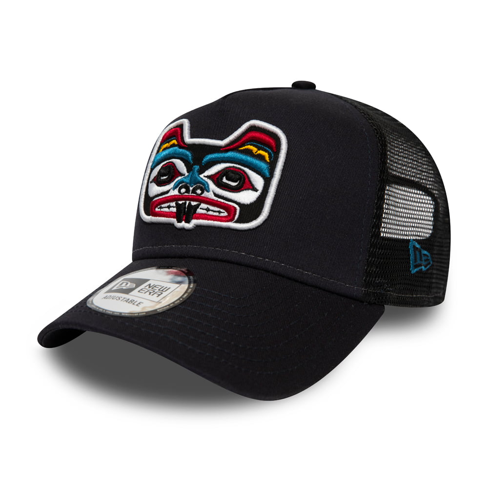 Casquette Trucker Bear Tattoo bleu marine NEW ERA