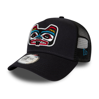 Casquette Trucker Bear Tattoo bleu marine NEW ERA