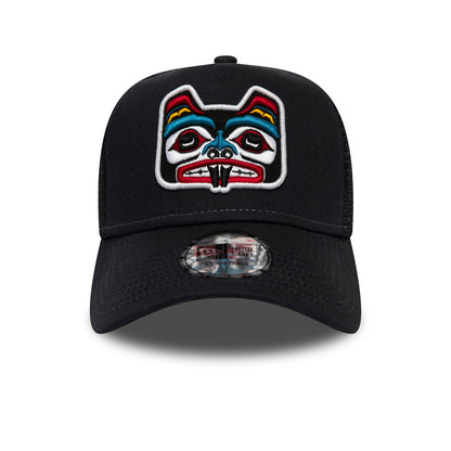 Casquette Trucker Bear Tattoo bleu marine NEW ERA