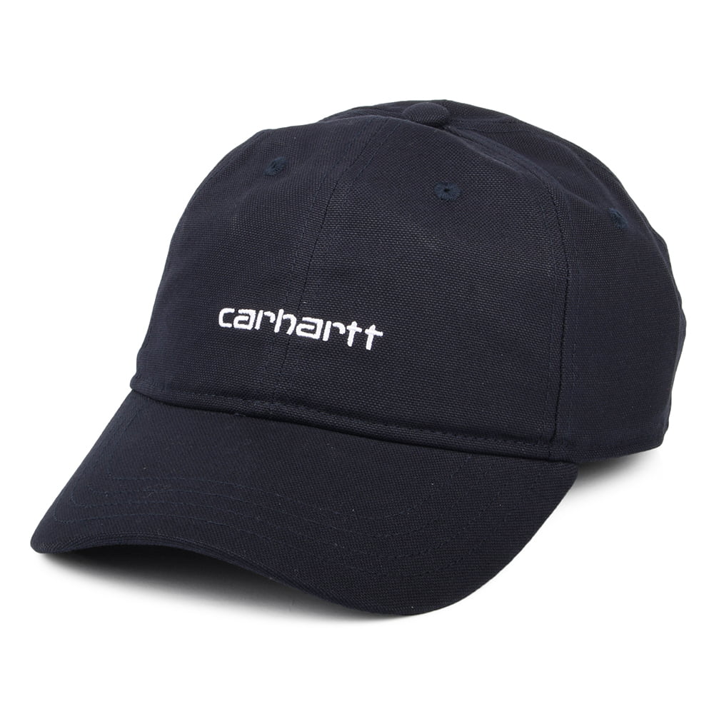 Casquette en Toile de Coton Script bleu marine foncé CARHARTT WIP