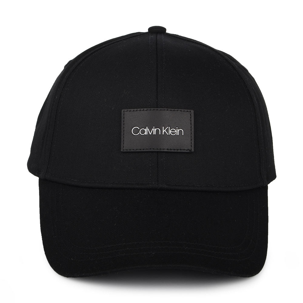 Casquette avec Patch en Cuir noir CALVIN KLEIN