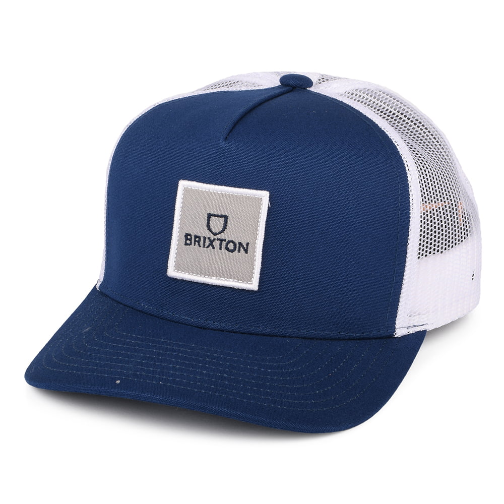 Casquette Trucker Alpha Block NetPlus MP bleu marine-blanc BRIXTON