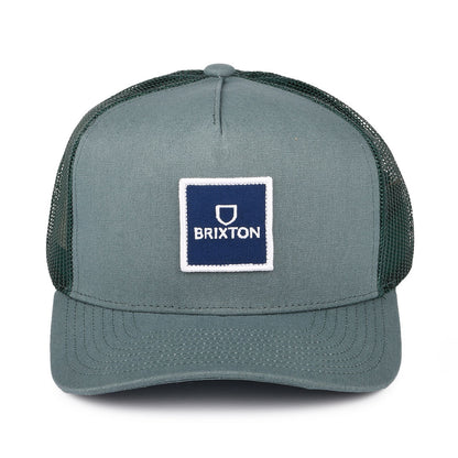 Casquette Trucker Alpha Block NetPlus MP vert BRIXTON
