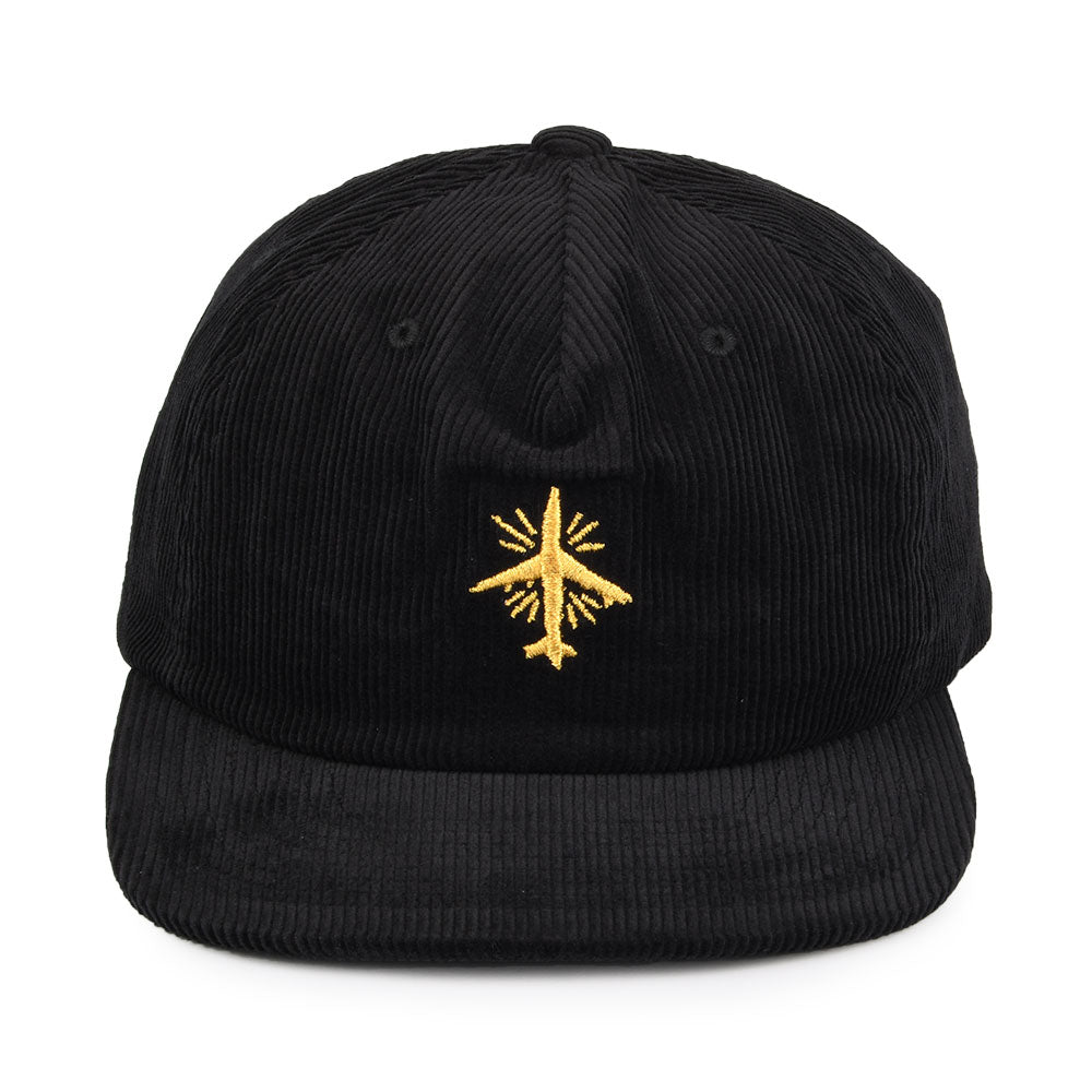 Casquette Snapback en Velours Côtelé BB Mode MP noir BRIXTON