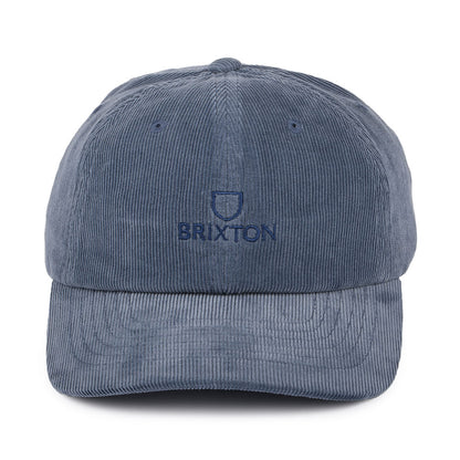 Casquette en Velours Côtelé Alpha LP bleu BRIXTON