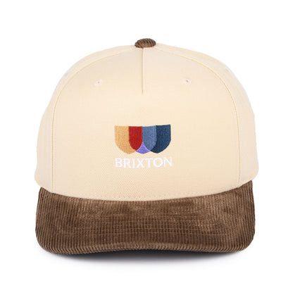 Casquette Snapback en Velours Côtelé Alton MP beige-marron BRIXTON