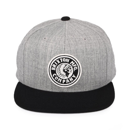 Casquette Snapback Rival MP gris chiné-noir BRIXTON