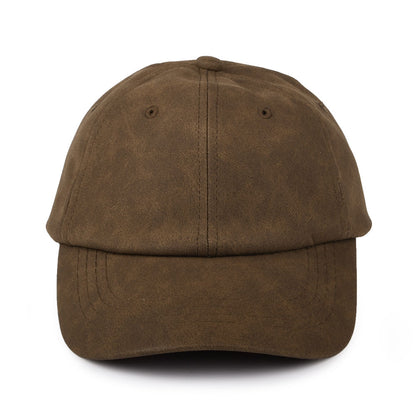 Casquette Non Structurée En Simili-Cuir Vieilli marron DORFMAN PACIFIC
