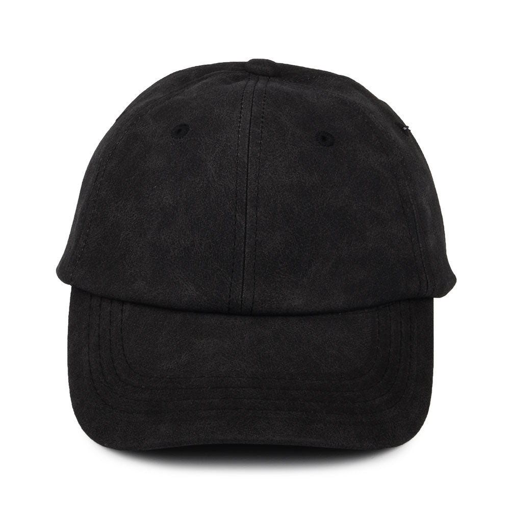 Casquette Non Structurée En Simili-Cuir Vieilli noir DORFMAN PACIFIC