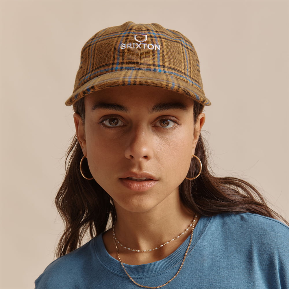 Casquette à Carreaux Alpha LP rouille mélangé BRIXTON