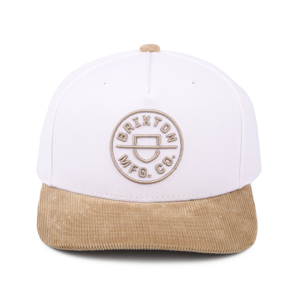 Casquette Snapback Crest MP blanc-khaki BRIXTON