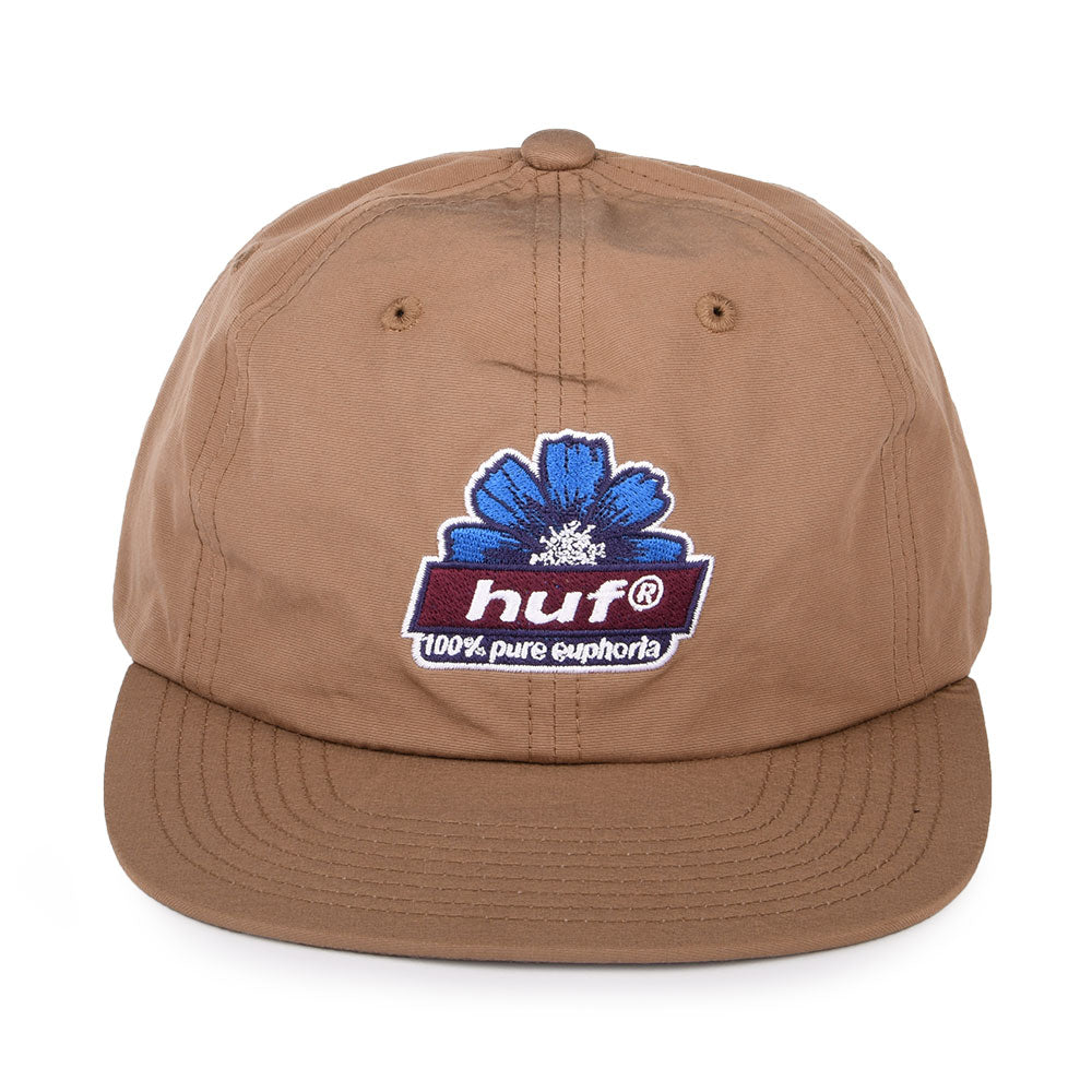 Casquette Strapback à 6 Pans 100% Pure Euphoria toffee HUF