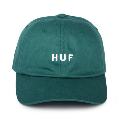 Casquette à Visière Incurvée en Coton Original Logo vert aqua HUF