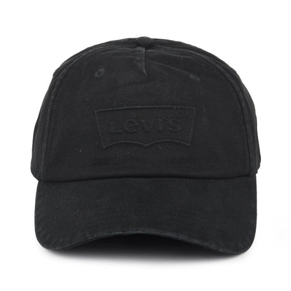 Casquette Délavée Debossed Big Batwing noir LEVI'S