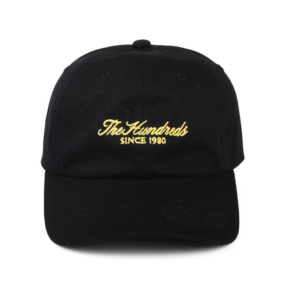 Casquette Strapback Rich en Coton Sergé noir THE HUNDREDS