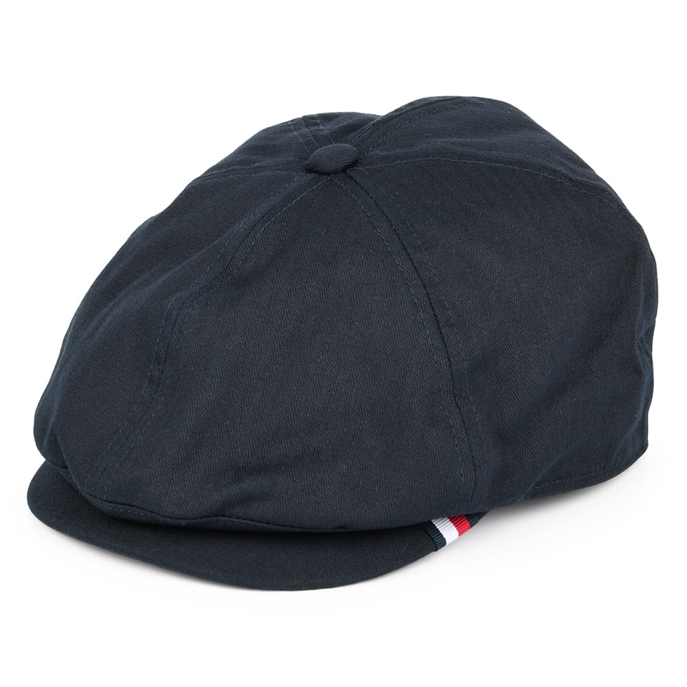 Casquette Gavroche en Coton à Chevrons bleu marine foncé TOMMY HILFIGER