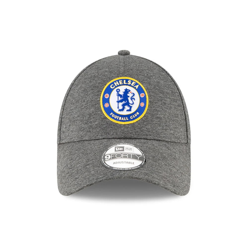 Casquette 9FORTY Chelsea FC Lion Crest en Jersey gris NEW ERA
