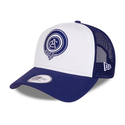 Casquette Trucker Original Crest Atletico Madrid blanc-bleu roi NEW ERA