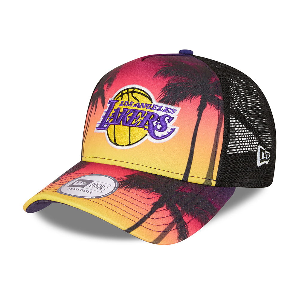 Casquette Trucker A-Frame NBA Summer City L.A. Lakers noir-multi NEW ERA