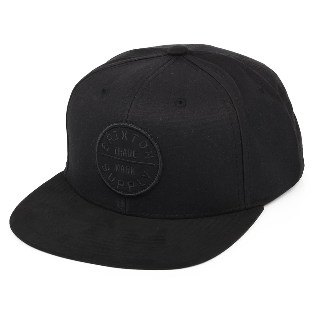 Casquette Snapback Oath III en Coton noir sur noir BRIXTON
