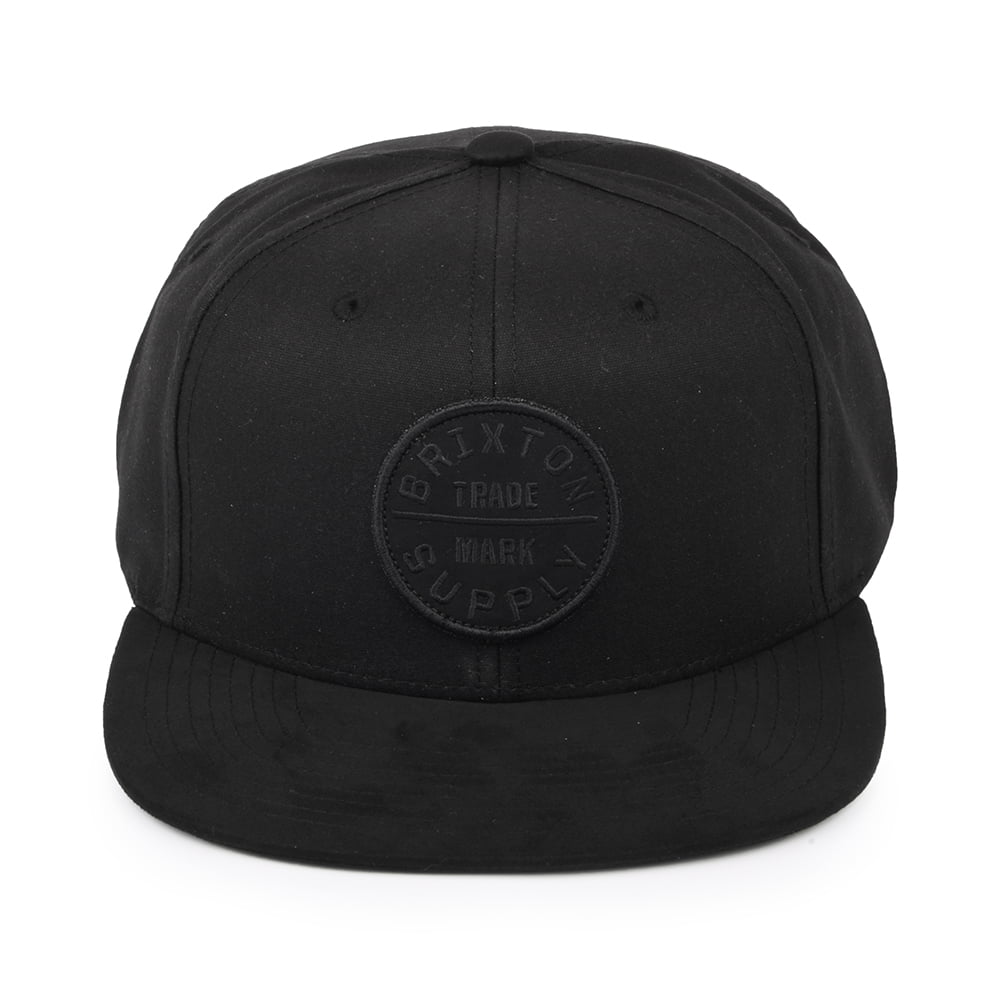 Casquette Snapback Oath III en Coton noir sur noir BRIXTON