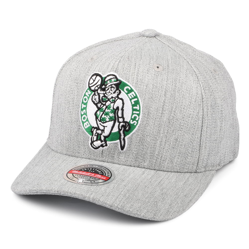 Casquette Snapback NBA Team Heather Redline Boston Celtics gris chiné MITCHELL & NESS
